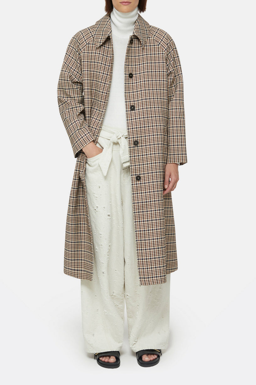 Manteau Long À Simple Boutonnage - Brown Sugar - Femme