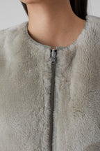 Sheepskin Vest - Grey Marble - Femme