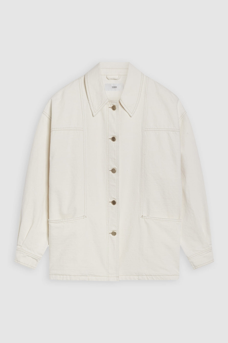 Veste Avec Détails Cousus - Creme - Femme
