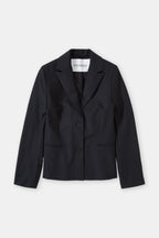Fitted Blazer - Black - Femme
