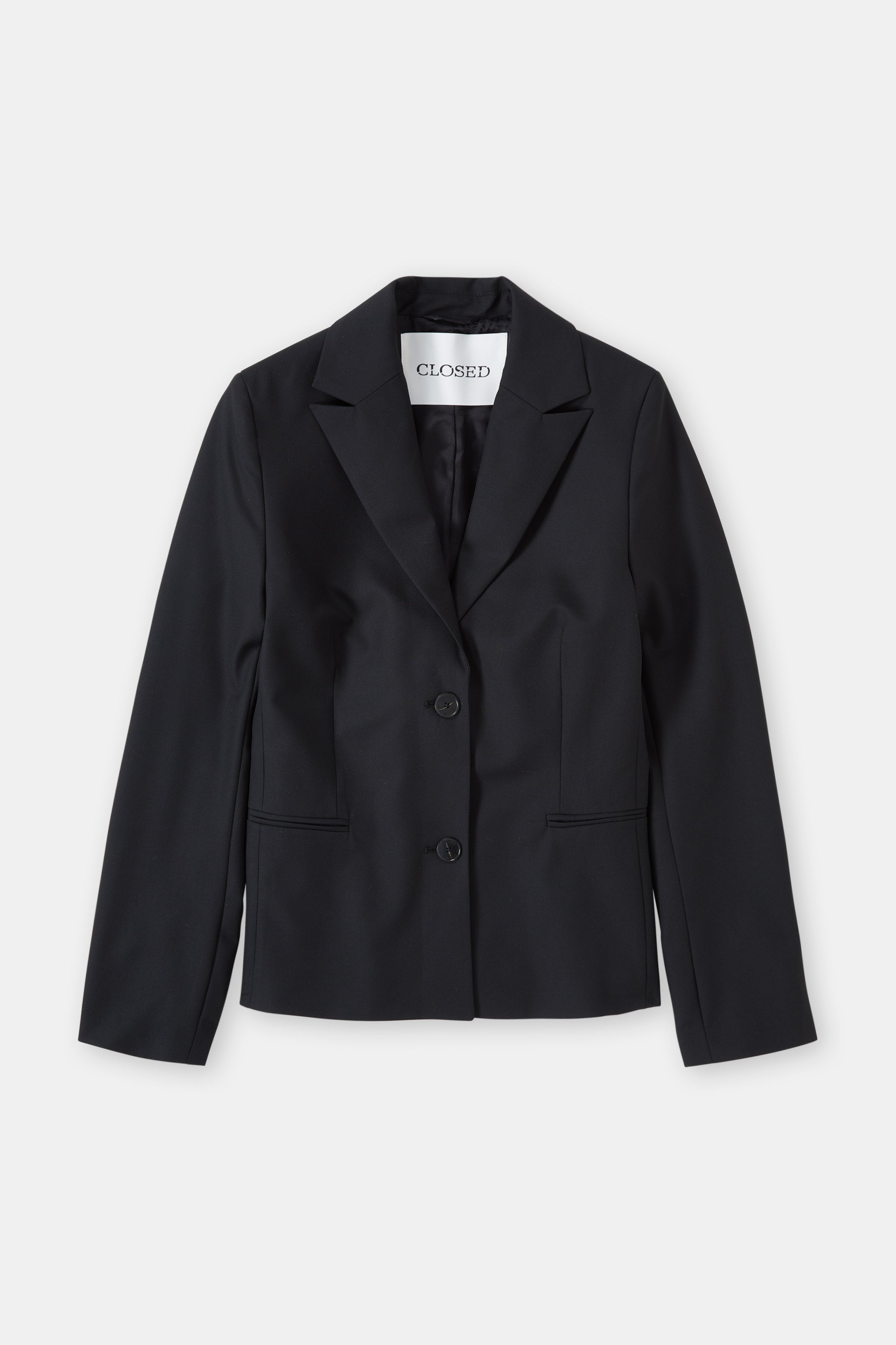 Fitted Blazer - Black - Femme