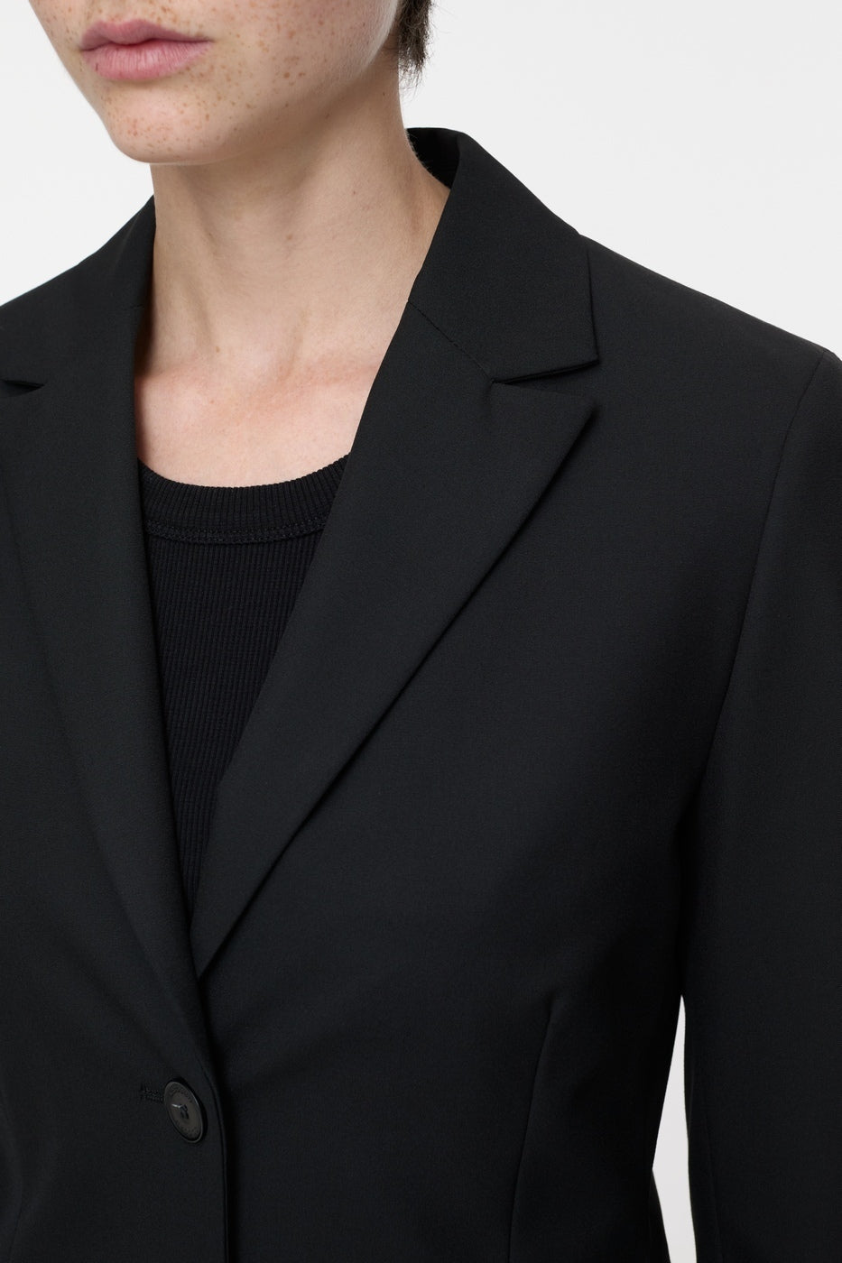 Fitted Blazer - Black - Femme