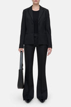 Fitted Blazer - Black - Femme