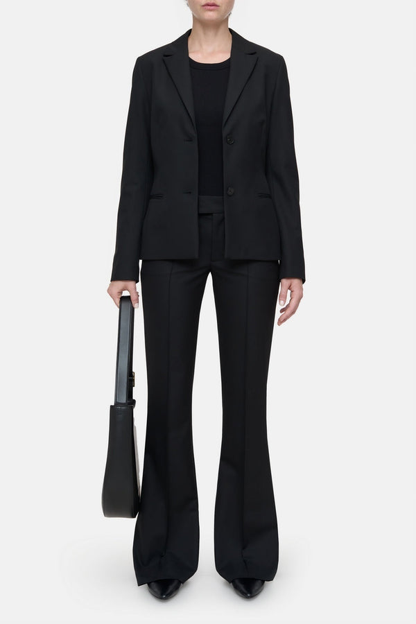 Fitted Blazer - Black - Femme