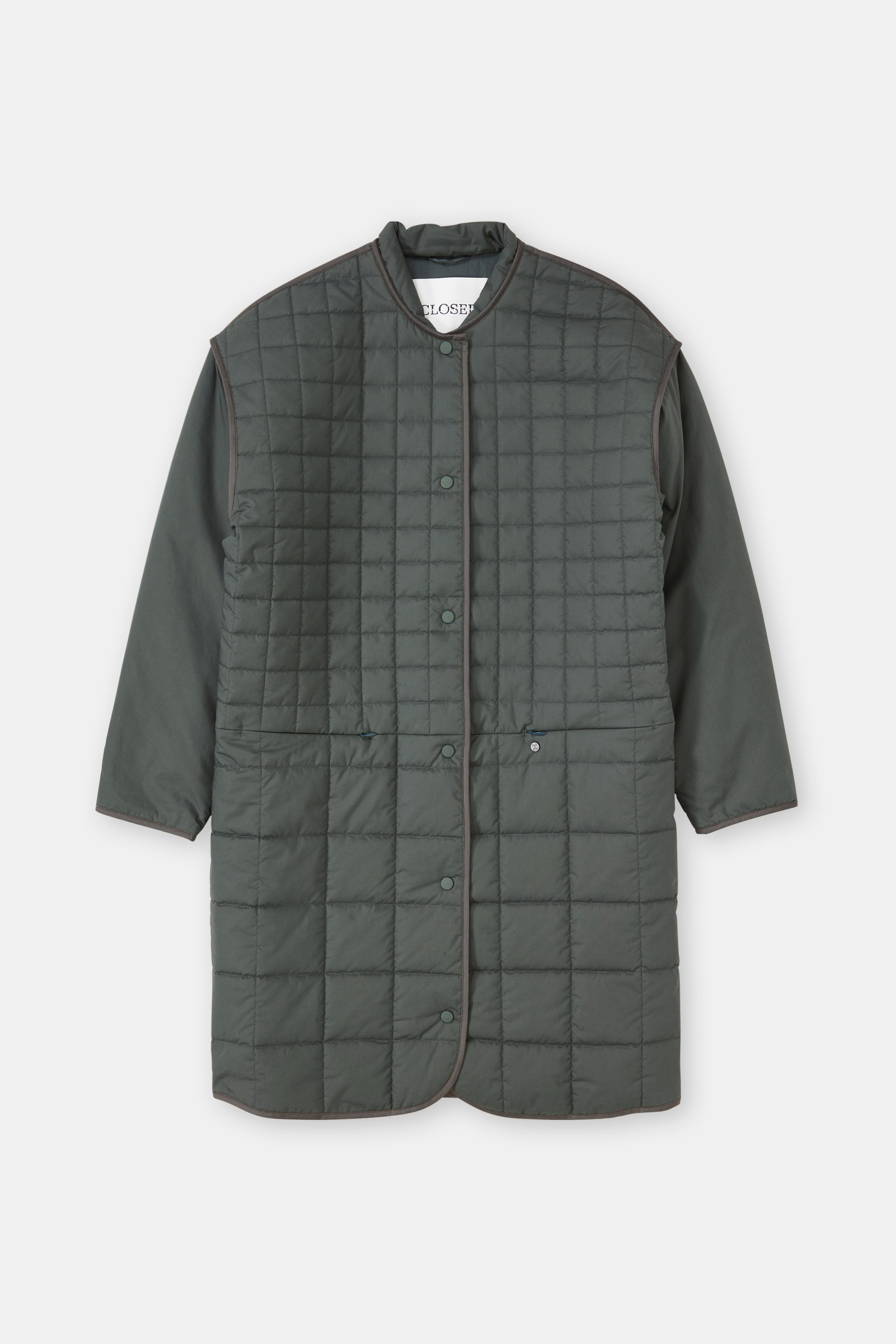 Manteau Matelassé Réversible - Pini Green - Femme