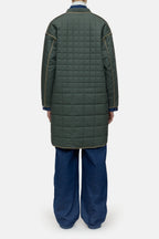 Manteau Matelassé Réversible - Pini Green - Femme