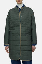 Manteau Matelassé Réversible - Pini Green - Femme