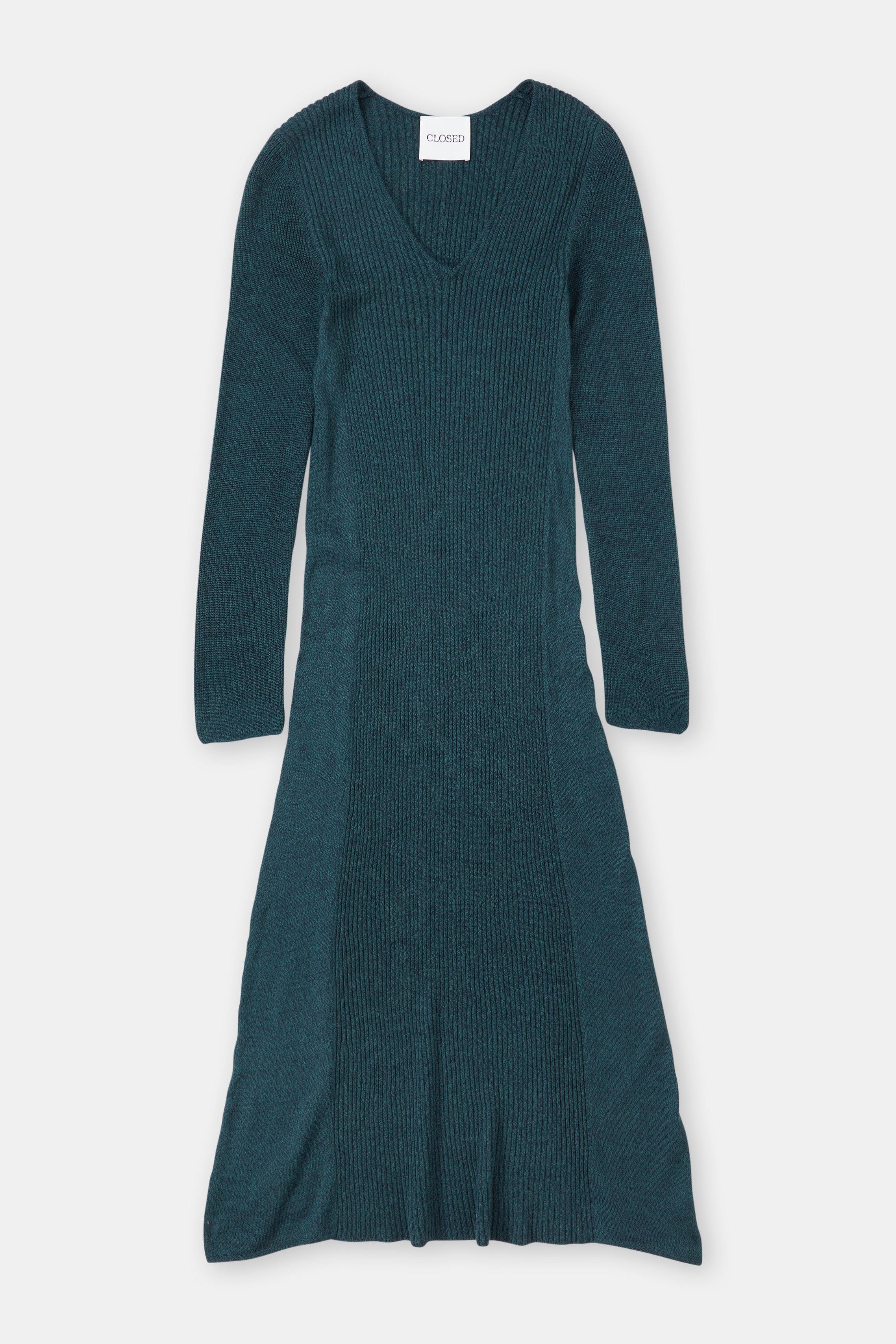 Robe Côtelée À Manche Longues