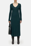 Robe Côtelée À Manche Longues