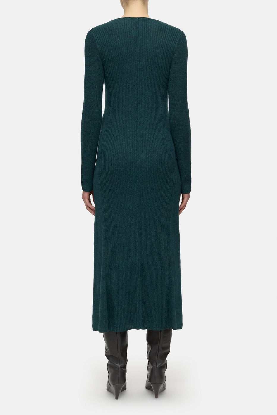 Robe Côtelée À Manche Longues
