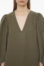 Robe À Manche Bouffantes