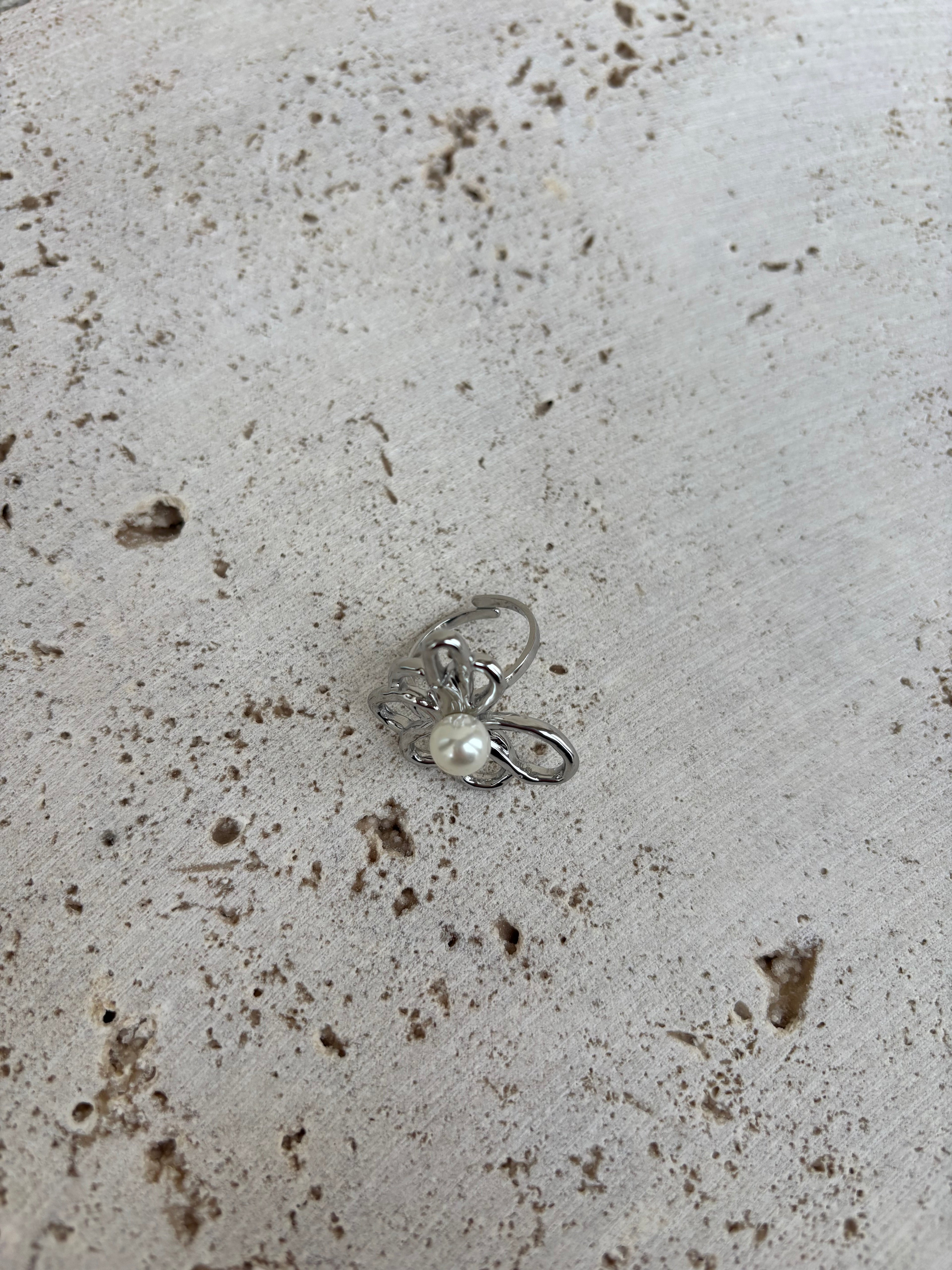Bague Leave X Pearl