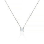 Collier "Brillant D'Amour" D0,10/1 - Or Blanc 750/1000