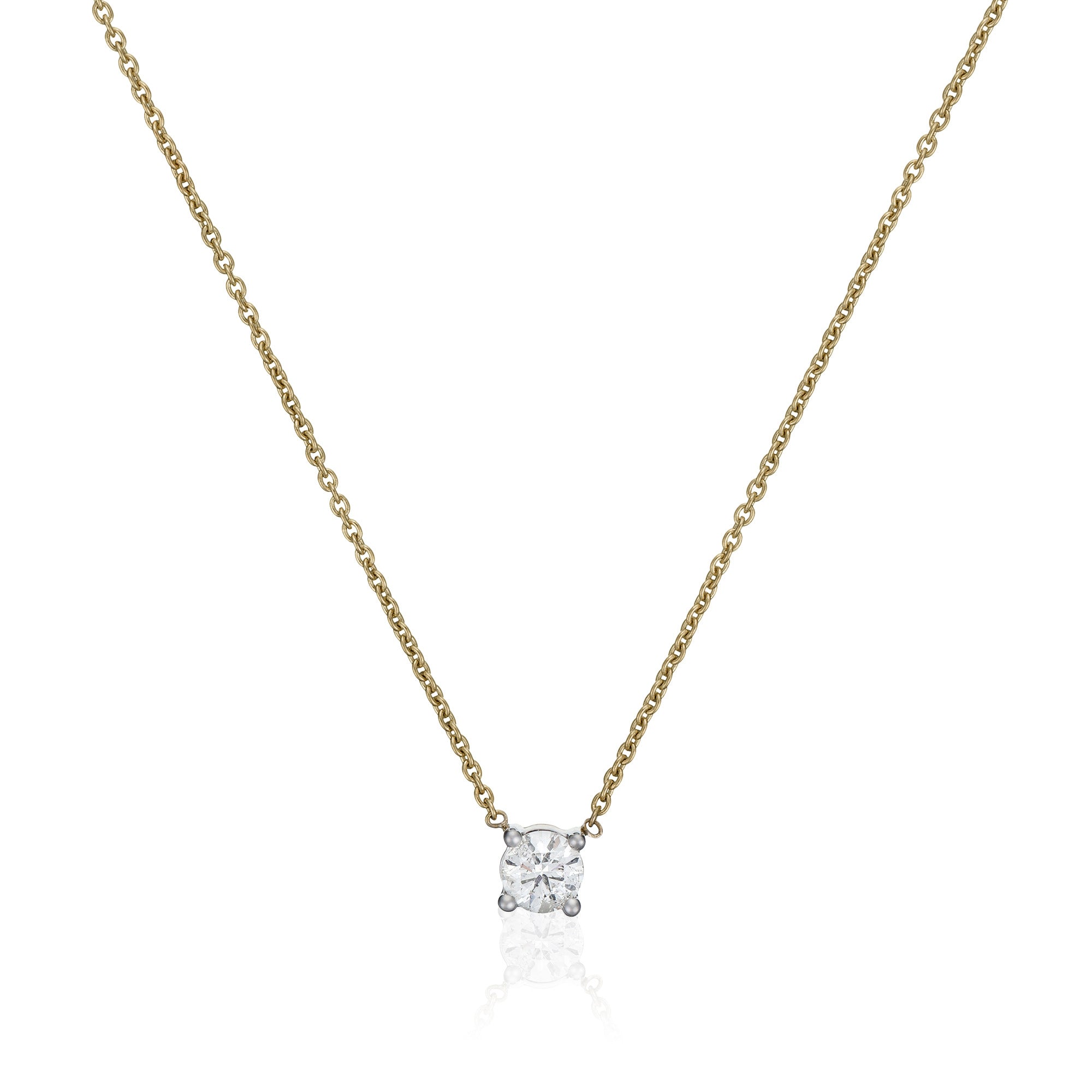 Collier "Brillant D'Amour" D0,33/1 Or Jaune 750/1000 - Or Jaune 750/1000