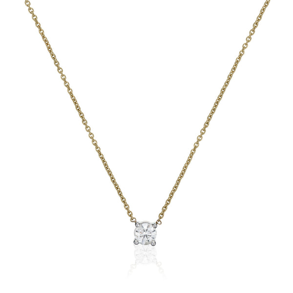 Collier "Brillant D'Amour" D0,33/1 Or Jaune 750/1000 - Or Jaune 750/1000