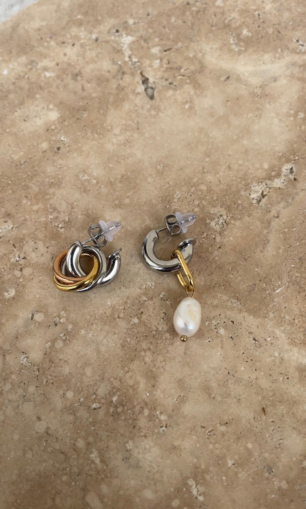 Boucles D'Oreilles Asymmetric Circle