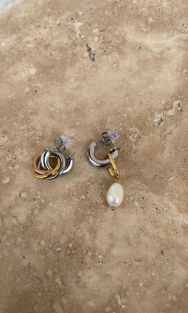Boucles D'Oreilles Asymmetric Circle