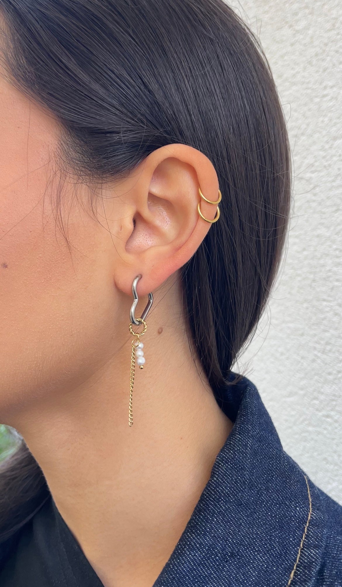 Boucles D'Oreilles Asymetric Heart