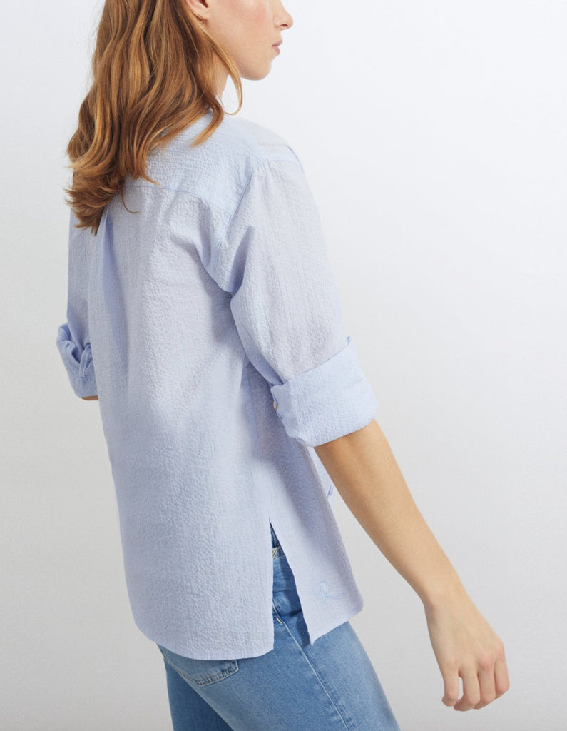 Reiko - Chemise Caissy Fancy - Light Blue Stripes - Femme