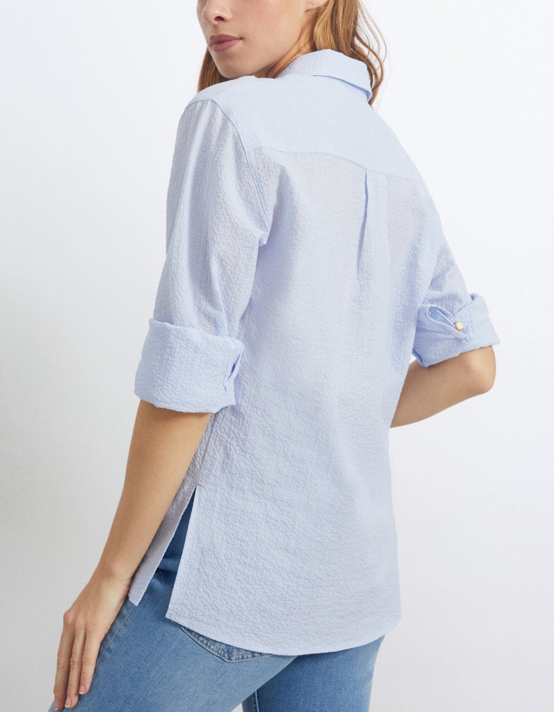 Reiko - Chemise Caissy Fancy - Light Blue Stripes - Femme