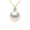 Collier Prestige Perle Akoya Ronde 8-8.5 Mm - Diamants 0.030 Cts - Or 750 - Kyoto
