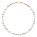 Colliers Rangs De Perles Akoya - Tailles De 7 À 8.5 Mm - Anneau Marin Or 750 - Miyazaki