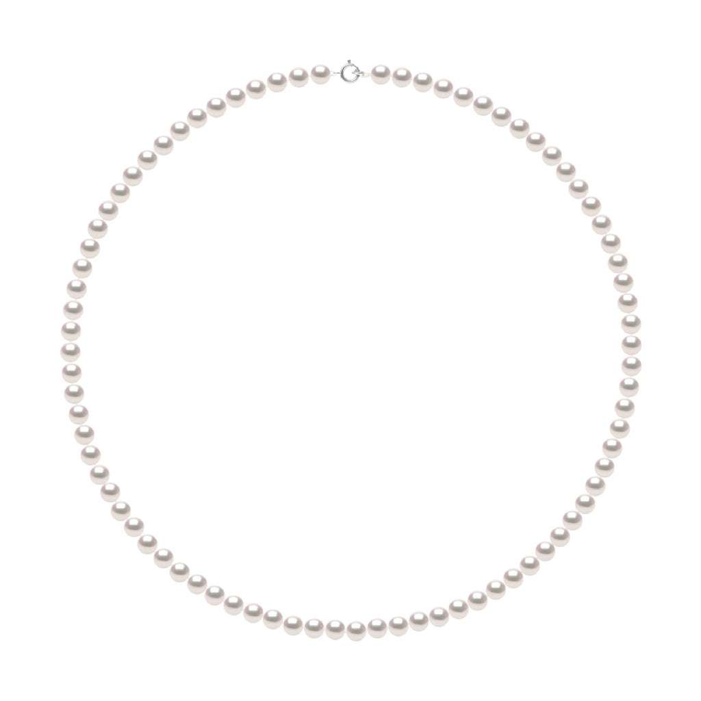 Colliers Rangs De Perles Akoya - Taille De 4.5 À 8.5 Mm - Or 750 - Fermoir Ergonomique - Osaka