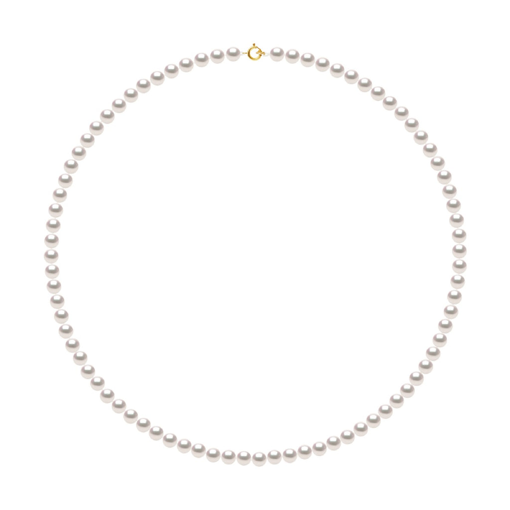 Colliers Rangs De Perles Akoya - Taille De 4.5 À 8.5 Mm - Or 750 - Fermoir Ergonomique - Osaka