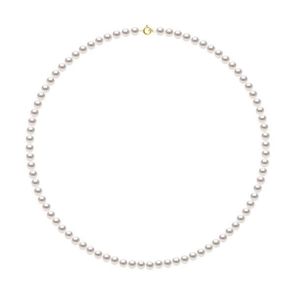 Colliers Rangs De Perles Akoya - Taille De 4.5 À 8.5 Mm - Or 750 - Fermoir Ergonomique - Osaka