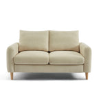 Caliba - Canapé Droit Fixe 2 Places - Tissu Chenille Taupe