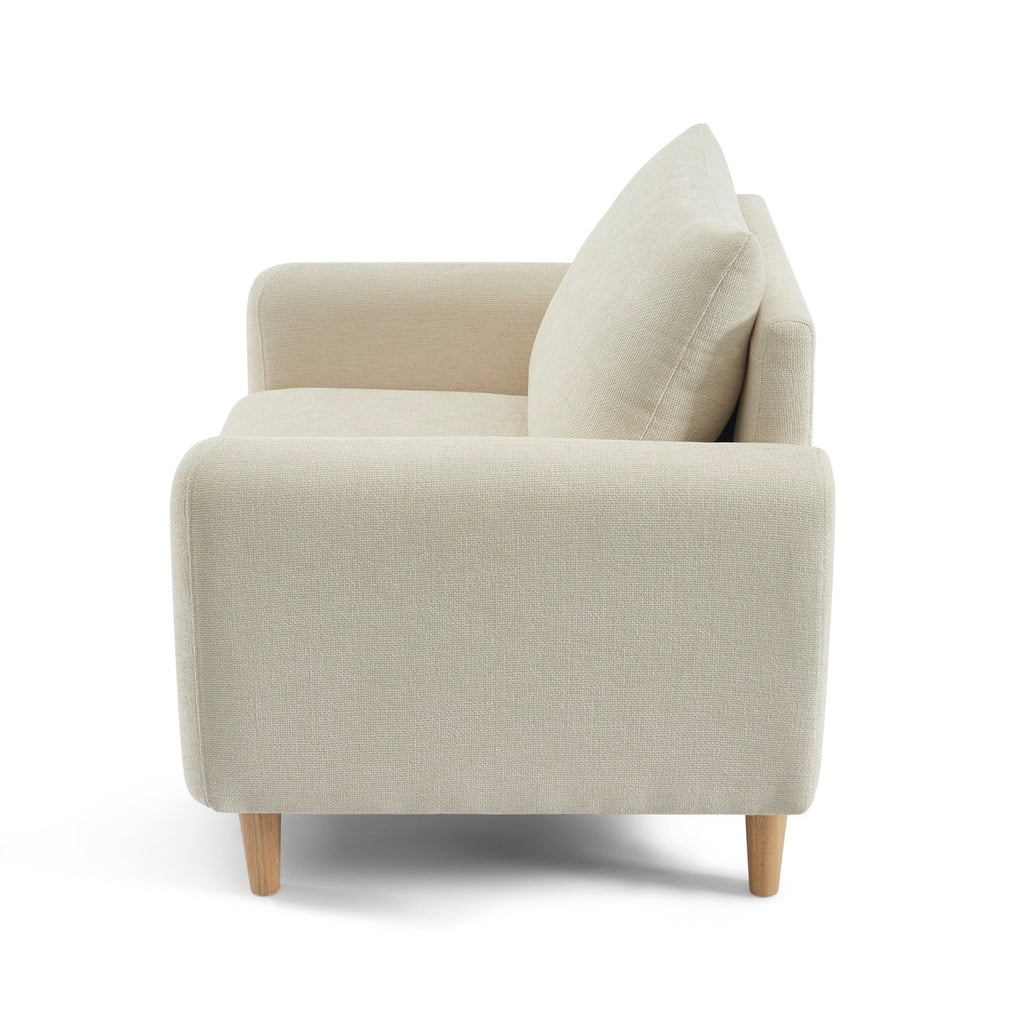 Caliba - Fauteuil Fixe 1 Place - Tissu Chenille Beige