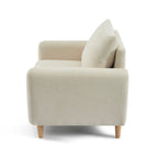 Caliba - Fauteuil Fixe 1 Place - Tissu Chenille Beige