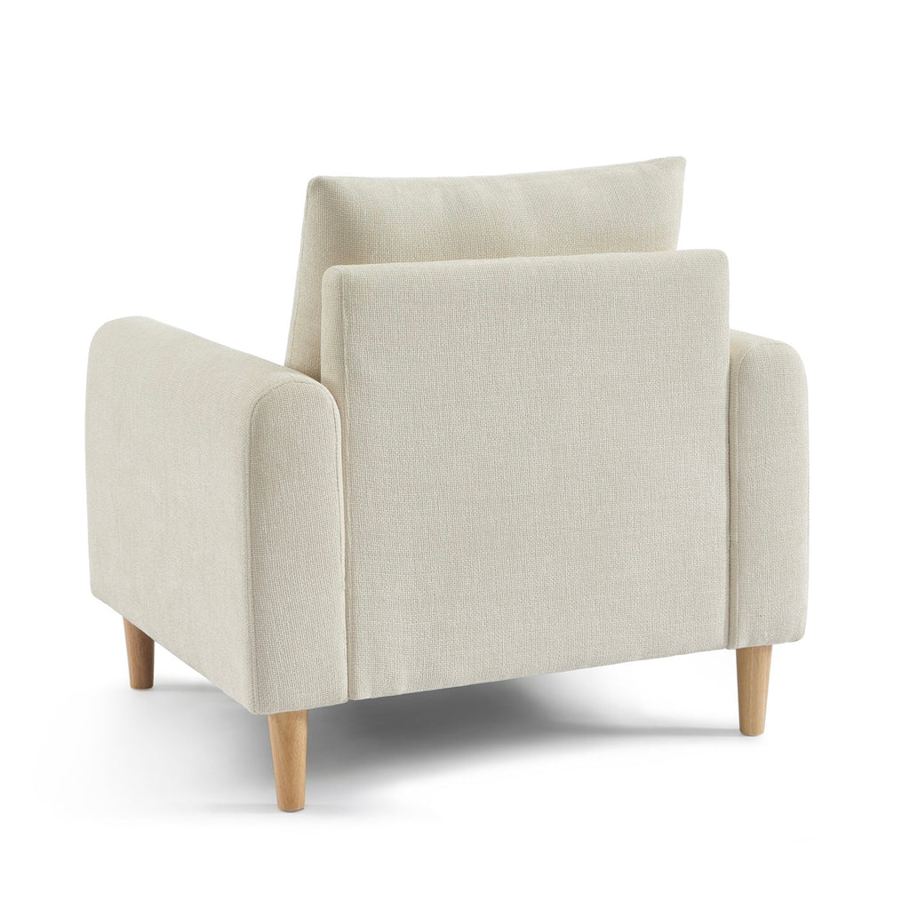 Caliba - Fauteuil Fixe 1 Place - Tissu Chenille Beige