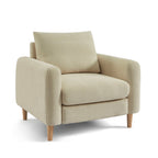 Caliba - Fauteuil Fixe 1 Place - Tissu Chenille Taupe