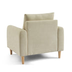 Caliba - Fauteuil Fixe 1 Place - Tissu Chenille Taupe