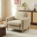 Caliba - Fauteuil Fixe 1 Place - Tissu Chenille Taupe
