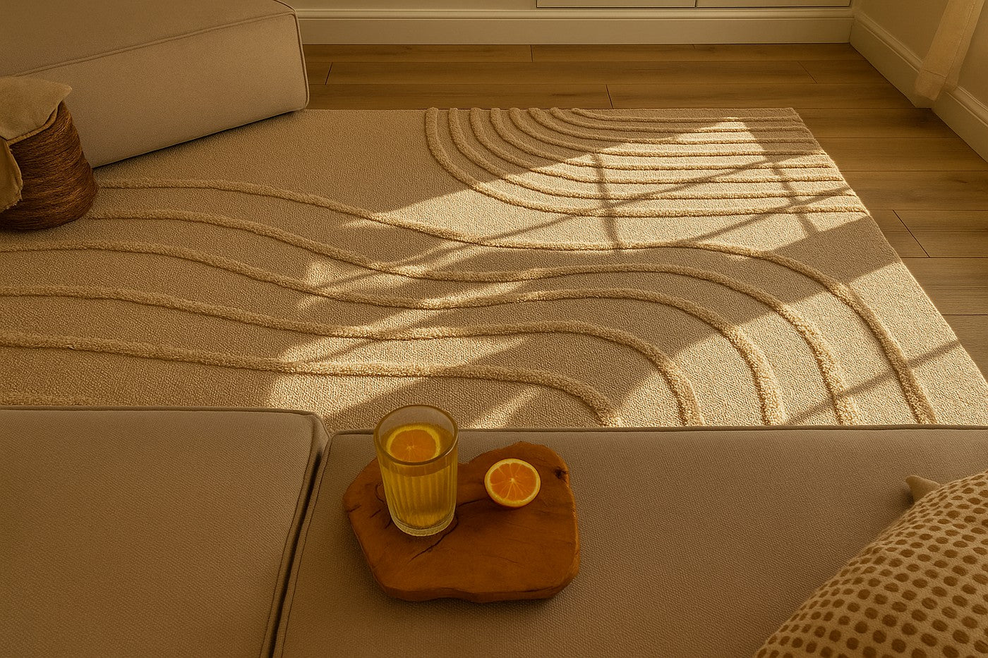 California - Tapis D'Intérieur - Polypropylène - Beige