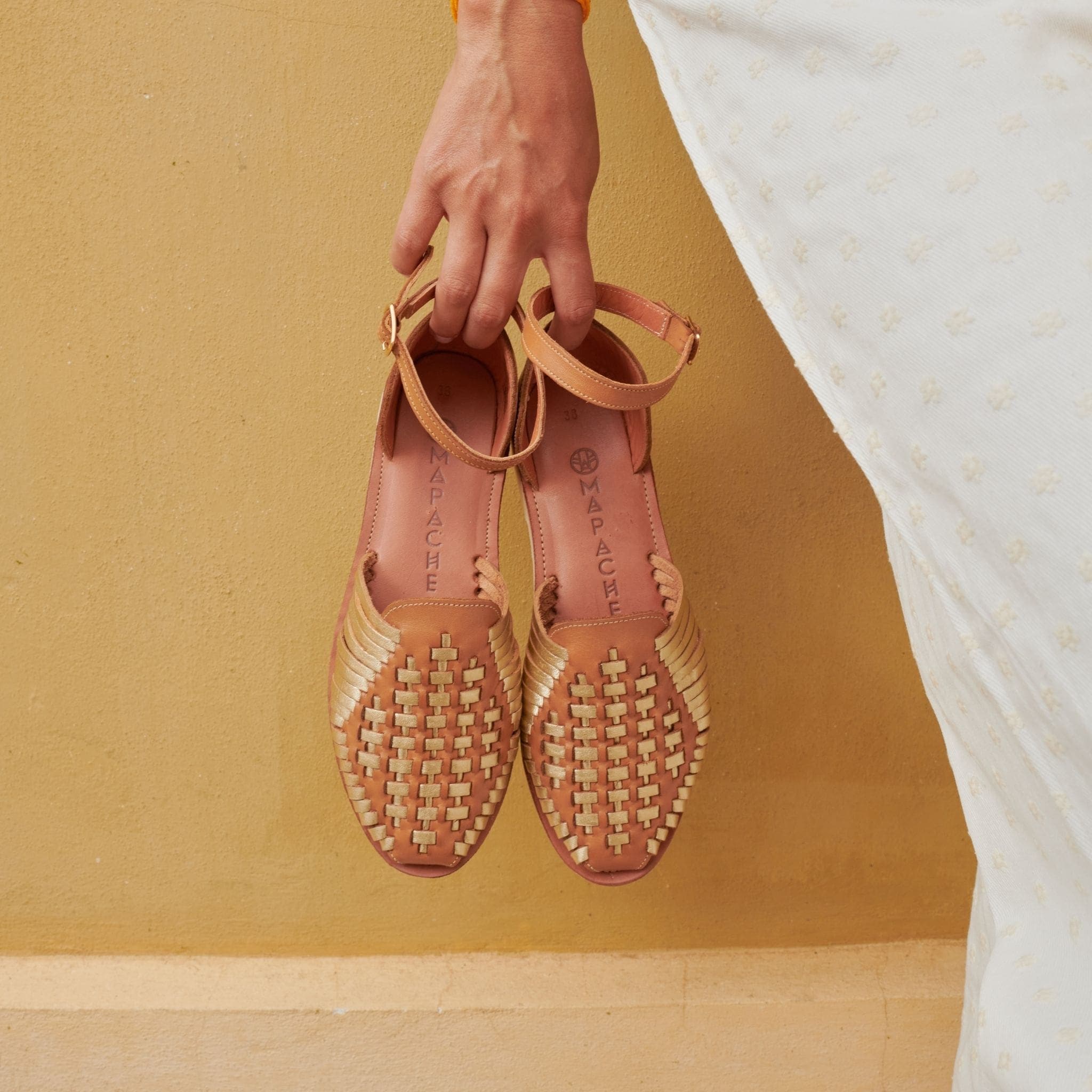 Huaraches Camila - Camel Champagne