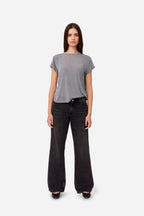 T-Shirt En Cachemire Gris