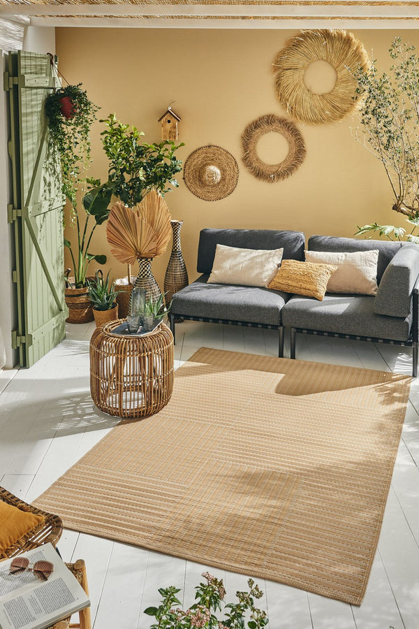 Capri - Tapis D'Extérieur - Polypropylène - Beige