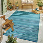 Capri - Tapis D'Extérieur - Polypropylène - Bleu