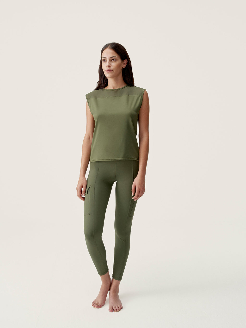 Legging Cargo - Olive Foncé - Femme