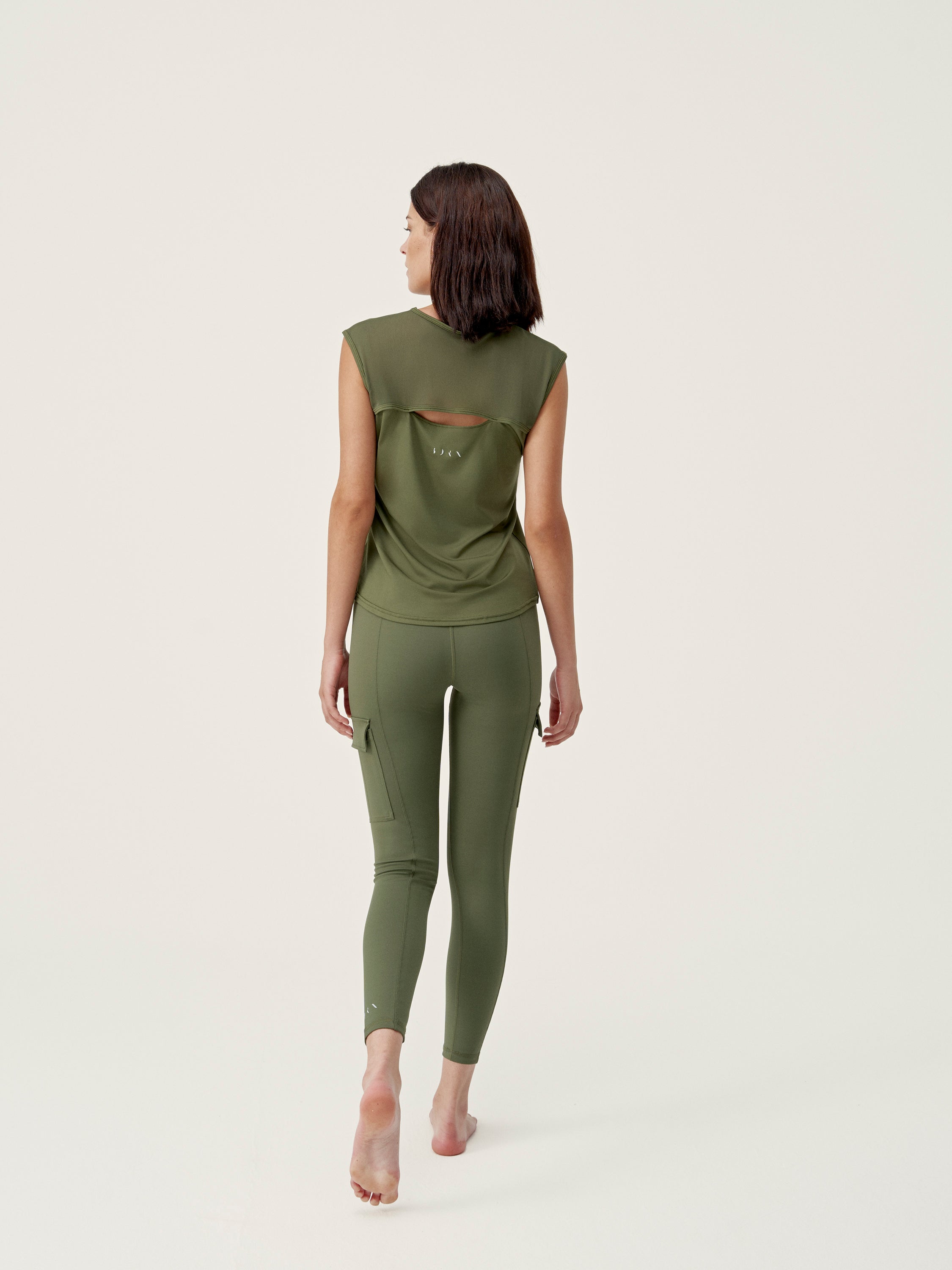 Legging Cargo - Olive Foncé - Femme