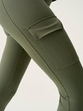Legging Cargo - Olive Foncé - Femme