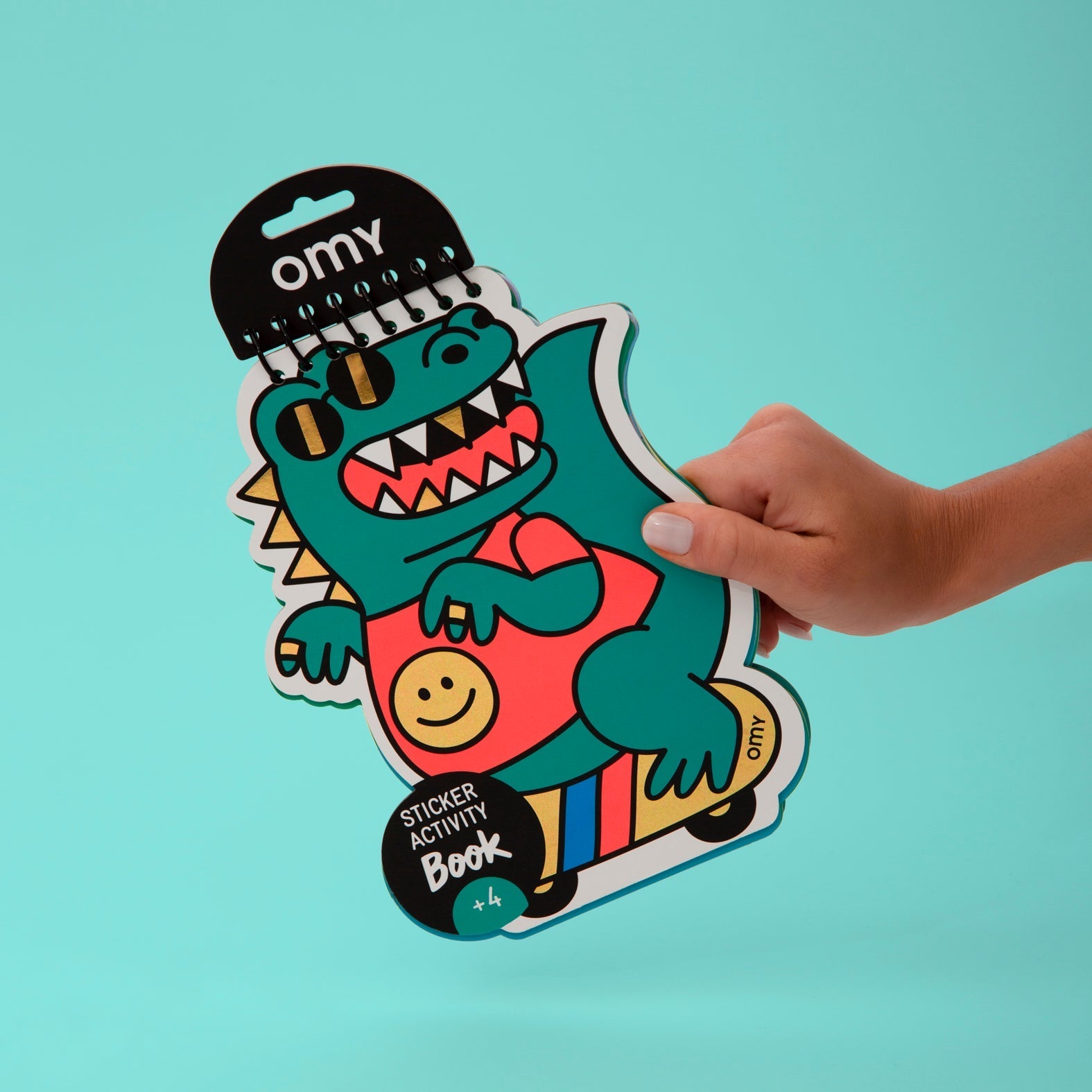 Carnet d’activités stickers dinosaures - illustration de la couverture