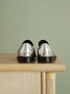 MOCASSINS ARGENTES CAROLE PETITE MENDIGOTE