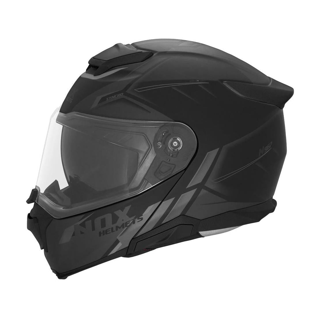 Casque Modulable Nox N967 Synchro Noir - Titanium Mat