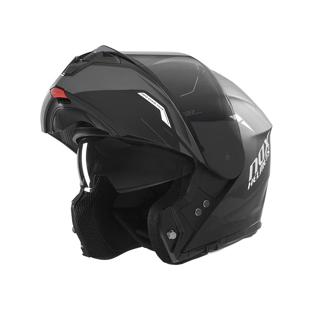 Casque Modulable Nox N968 Ultra Noir Mat - Blanc