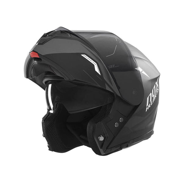 Casque Modulable Nox N968 Ultra Noir Mat - Blanc
