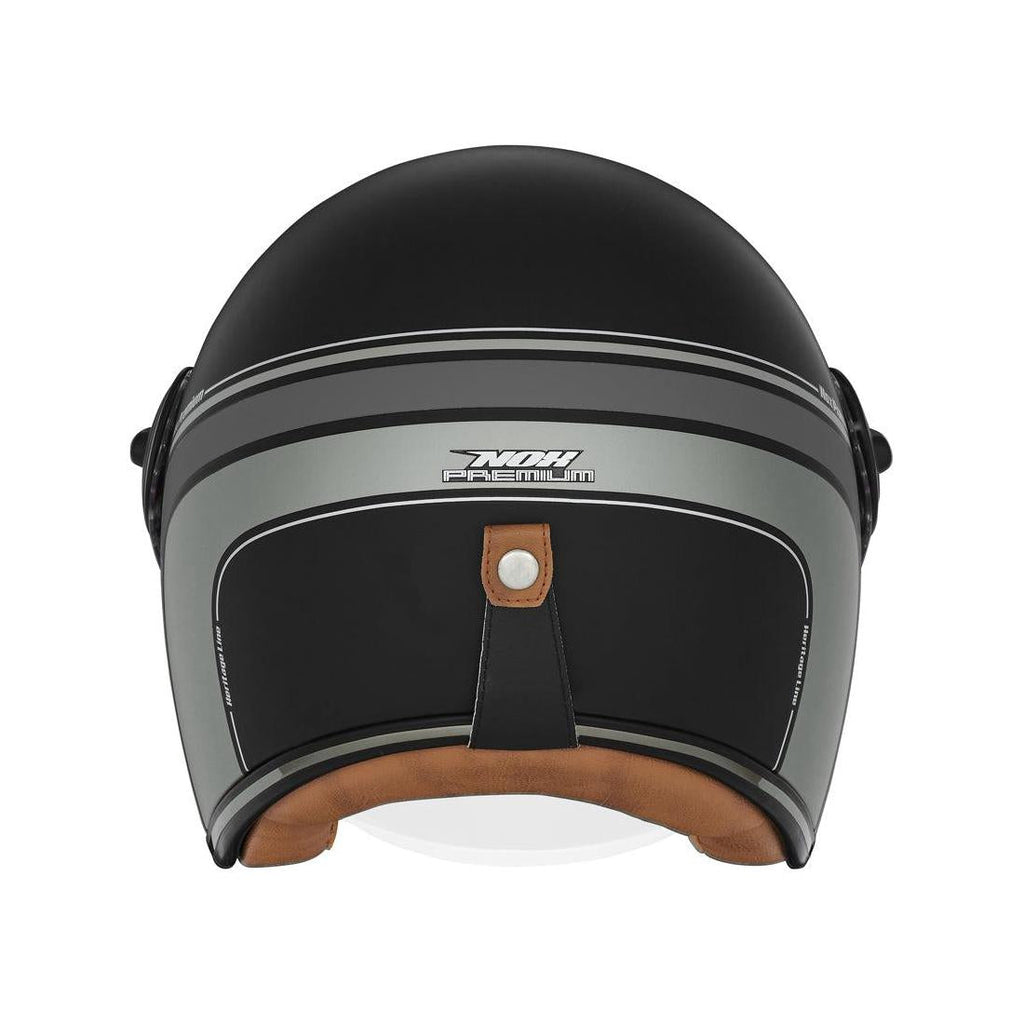 Casque Premium Nox Jet Heritage Line Noir Mat - Titanium